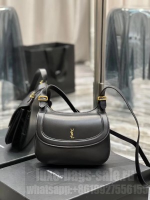 SAINT LAUREN KAIA SMALL SATCHEL IN SMOOTH LEATHER Y662242 black