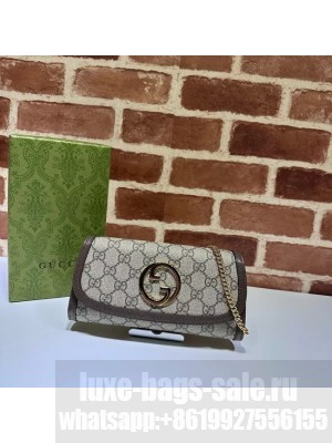 GUCCI BLONDIE WALLET ON CHAIN 725215 Brown