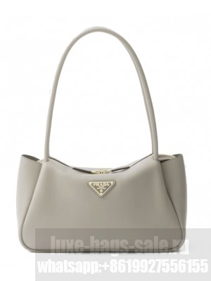 Prada Darling medium leather shoulder bag Gray