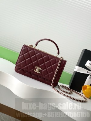 CHANEL Wallet On Chain AP4323 burgundy
