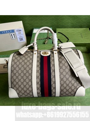 Gucci Jumbo GG large duffle bag 696039 white