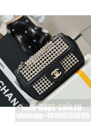 Chanel Mini flap bag AS4961 black&gold