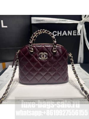 CHANEL MINI SHOPPING BAG AS5131 Burgundy