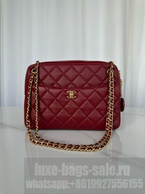 Chanel CAMERA CASE AS5187 Burgundy