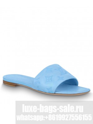 Louis Vuitton Women's Revival Flat Mules Light Blue