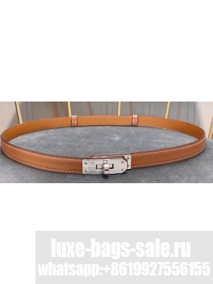 Hermes Width 1.7cm Epsom Calfskin Belt Brown