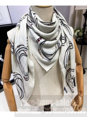 Chanel Women's COCO Print Square Scarf