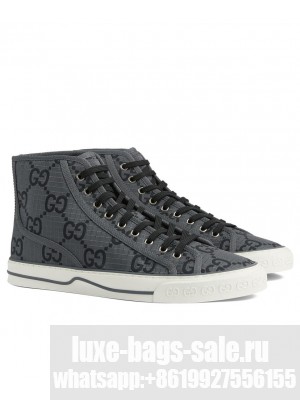 Gucci Men's Tennis 1977 High-Top Sneaker 771463 Dark Gray