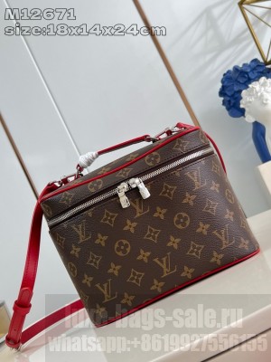 Louis Vuitton Vanity Chain Pouch M12668 red