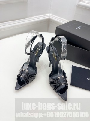 Saint Laurent 10cm Patent Leather Sandals 2022 Collection 08