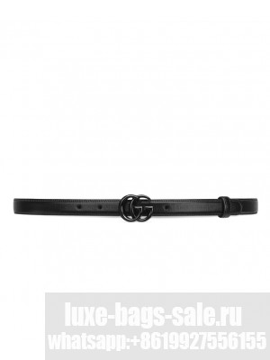 Gucci GG Marmont Thin Belt Black