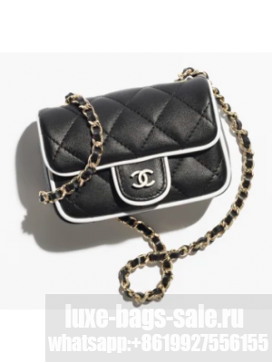 Chanel CLUTCH WITH CHAIN AP4516 Black&White