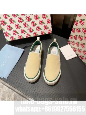 Gucci 1977 Slide On Sneakers Spring/Summer 2021 Collection, Light Yellow
