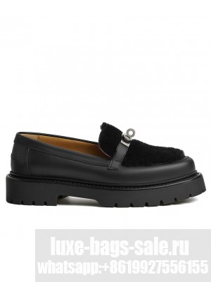 Hermes Women's Lcone Loafer Black