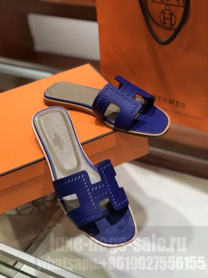Hermes Oran Flat slippers in epsom leather 013 2021 Collection