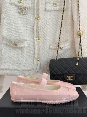 Chanel Mary Janes Lambskin pink 2025