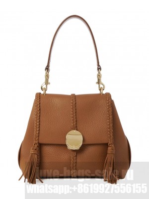Chloe Penelope Small Soft Shoulder Bag Coffee