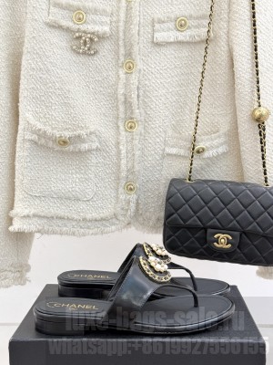 Chanel Flat Slide Thong Sandals 2025 13