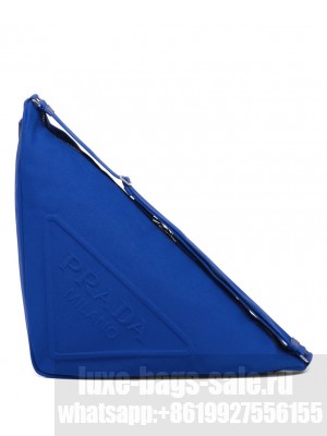 Prada Leather Prada Triangle Bag 2VY007 Blue