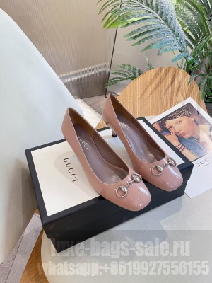 Gucci Women's 5cm Low heel ballet with Horsebit Pink