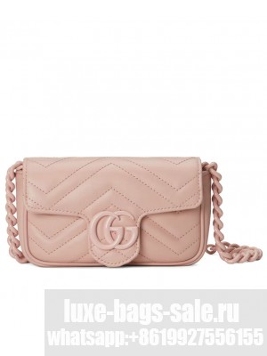 Gucci GG Marmont Belt Bag 699757 Pink