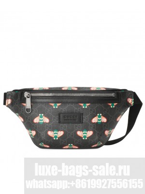 Gucci Bestiary Belt Bag With Bees 675181 Black