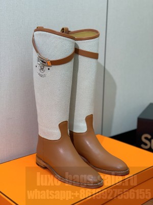 Hermes Women's Jumping Boot Brown