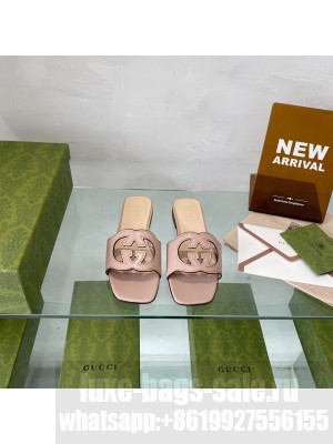 Gucci Women's Interlocking G cut-out slide sandal Collection 011