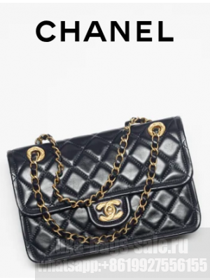 Chanel FLAP BAG AS5225 Navy Blue
