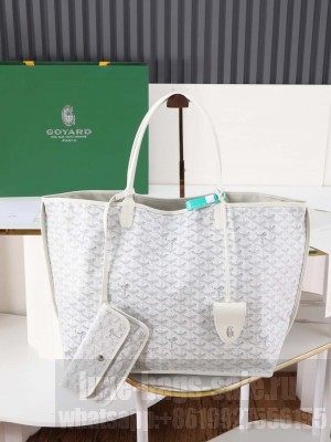 Goyard Anjou GM Bag White