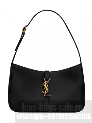 Saint Laurent Le 5 A 7 Hobo Bag In Smooth Leather 6572282 Black