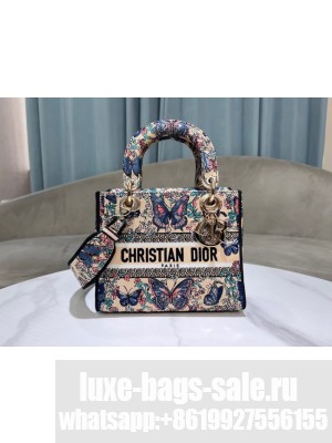 Dior Medium Lady D-Lite Bag Embroidery M0565OECZ PINK
