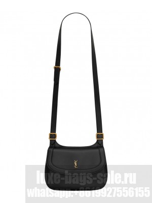 Saint Laurent Charlie Medium Shoulder Bag In Smooth Leather Black