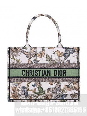 Christian Dior Medium Dior Book Tote Cream
