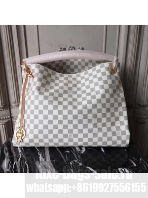 Louis Vuitton Artsy MM 41cm Bag Damier Azur Canvas Fall/Winter 2017 Collection N41174, Beige