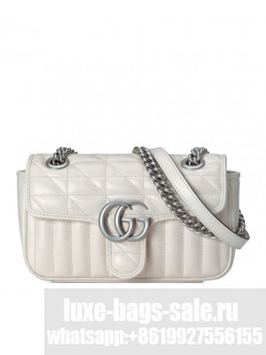 Gucci GG Marmont Mini Shoulder Bag 446744 Cream