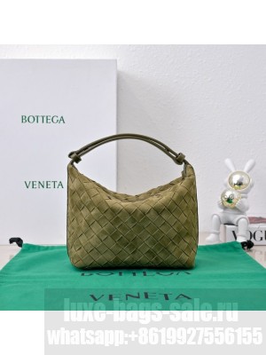 Bottega Veneta Mini Wallace Suede 754443 green