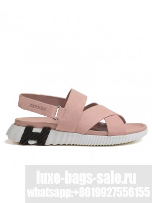 Hermes Unisex Electric Sandal Peachblow
