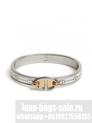 Hermes Women's Mini Clic Chaine D Ancre Farandole Bracelet White