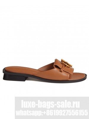 Hermes Women's Isle Sandal Coffee