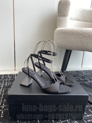 Alexander Wang Crystal Chunky 80mm Heel Sandals 2024 