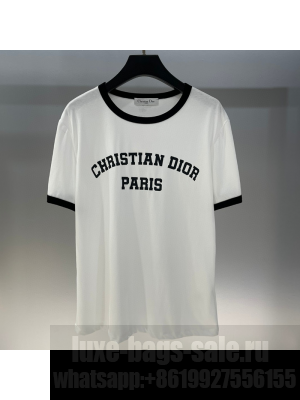 Dior T-Shirt White/Black 2025