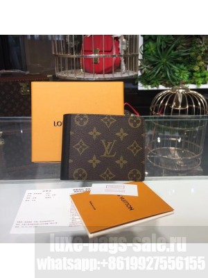 Louis Vuitton Mindoro Wallet Monogram Macassar Canvas Fall/Winter 2017 Collection M60411, Noir