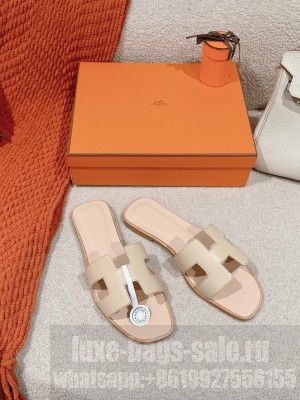 Hermes Oran Flat Slide Sandals 2024 012