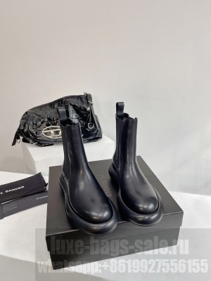 Jil Sander Leather ankle boots black