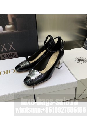 DIOR HEEL 6.5CM PATENT CALFSKIN LA PARISIENNE PUMPS BLACK 2022 COLLECTION