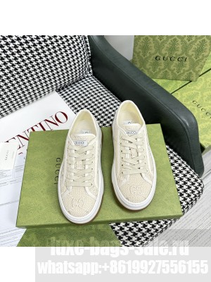Gucci GG Embroidered Low-top Platform Sneakers 5cm 2023 05
