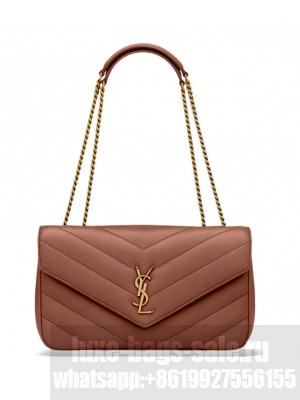 Saint Laurent LOULOU Medium Quilted Lambskin Handbag Red