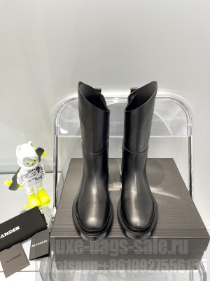 Jil Sander Calfskin Chelsea boots black