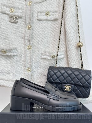 Chanel Lambskin 5.5cm Loafers 2023 021